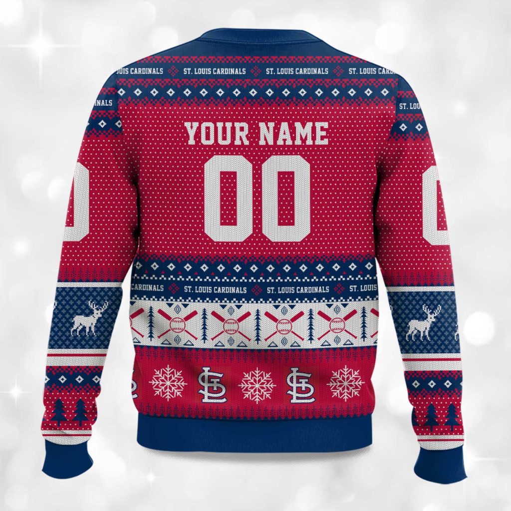 Personalized St. Louis Cardinals Ugly Christmas Sweater - Holiday Glory in Redbird Nation! - LeagueLockerGear