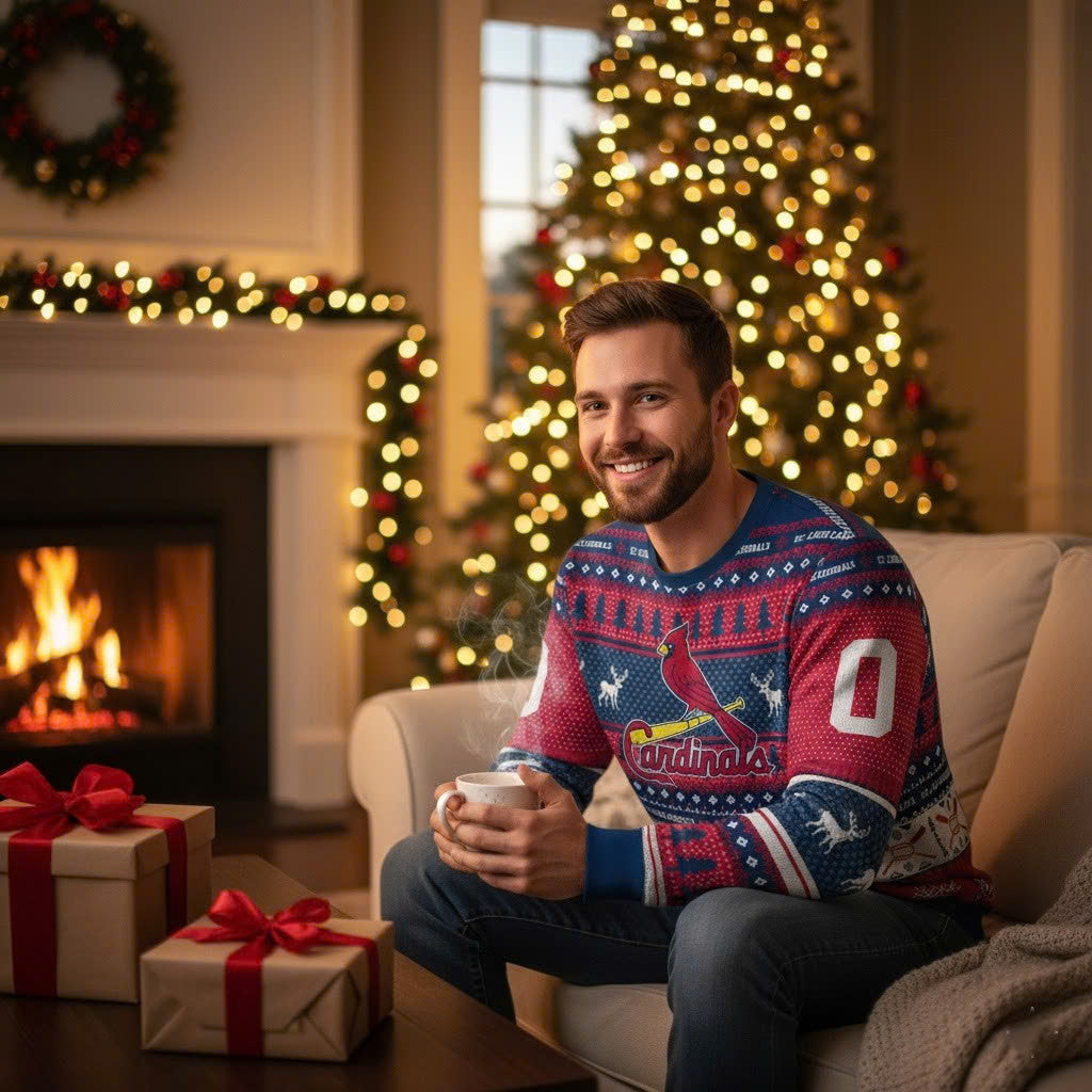 Personalized St. Louis Cardinals Ugly Christmas Sweater - Holiday Glory in Redbird Nation! - LeagueLockerGear