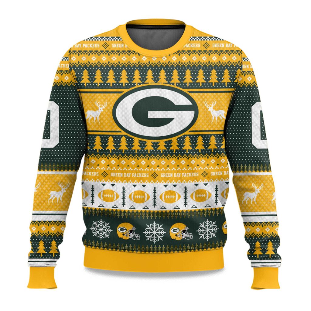 Personalized Green Bay Packers Ugly Christmas Sweater - The Frozen Tundra Gets Festive! - LeagueLockerGear