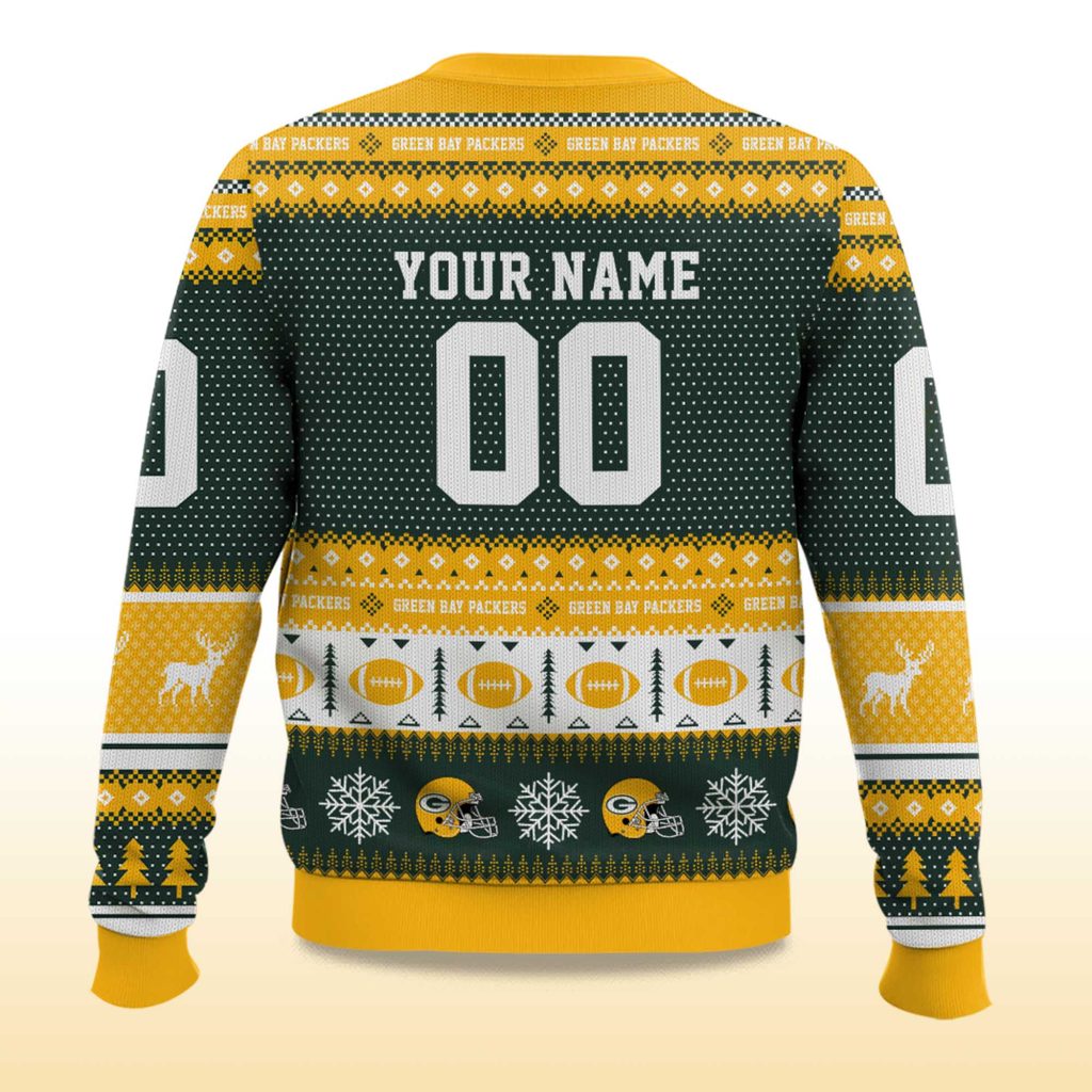 Personalized Green Bay Packers Ugly Christmas Sweater - The Frozen Tundra Gets Festive! - LeagueLockerGear