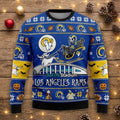 Los Angeles Rams Nightmare Before Christmas Sweater - NFL Ugly Christmas Holiday Jumper - LeagueLockerGear