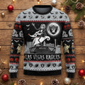 Las Vegas Raiders Nightmare Before Christmas Sweater - Jack Skellington Ugly Christmas Jumper, NFL Fan Gift - LeagueLockerGear