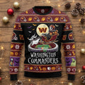 Washington Commanders Nightmare Before Christmas Sweater - NFL Jack Skellington Ugly Christmas Sweater - LeagueLockerGear