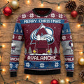 Colorado Avalanche Snoopy Christmas Sweater - Peanuts Gang NHL Ugly Christmas Sweater - LeagueLockerGear