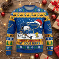 St. Louis Blues Snoopy Christmas Sweater - Peanuts Ugly Sweater NHL Hockey Fan Gift - LeagueLockerGear