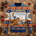 Utah Mammoths Snoopy Ugly Christmas Sweater - Peanuts Charlie Brown Hockey Fan Gift - LeagueLockerGear