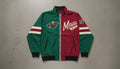 Minnesota Wild Split Track Jacket - NHL Hockey Half and Half Colorblock Fan Apparel - LeagueLockerGear