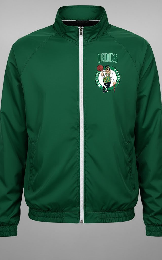 Boston Celtics Green Jacket - Lightweight Full-Zip Windbreaker for NBA Fans - LeagueLockerGear