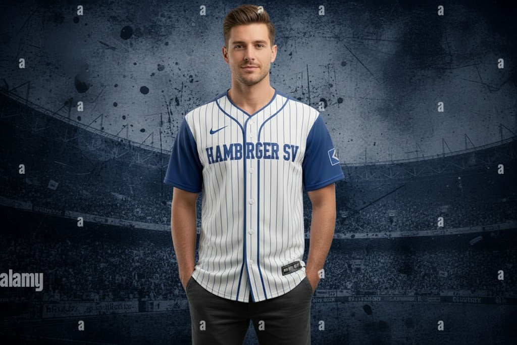 Hamburger SV Baseball Jersey - Custom Pinstripe Football Fan Sportswear - LeagueLockerGear