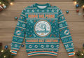 Miami Dolphins Aquarius Ugly Christmas Sweater - NFL Zodiac Sign Holiday Jumper - LeagueLockerGear