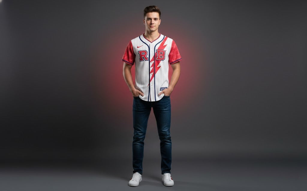 RB Leipzig Timo Werner Baseball Jersey - Custom Lightning Bolt Design Soccer Fan Apparel - LeagueLockerGear