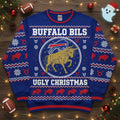 Buffalo Bills Ugly Christmas Sweater - Taurus Zodiac Constellation NFL Sweatshirt - LeagueLockerGear