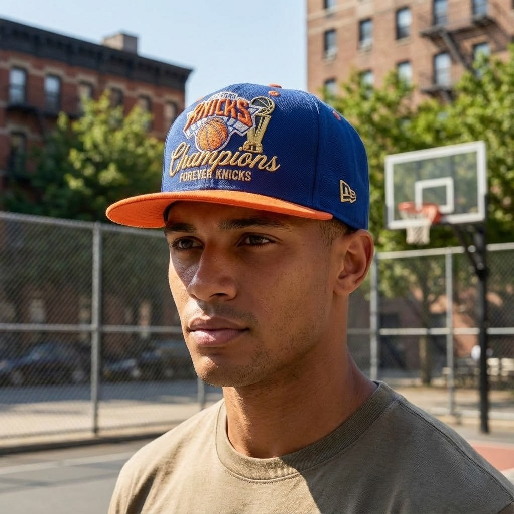 New York Knicks 2025 Championship Hat - Forever Knicks Concept with Embroidered Signatures - LeagueLockerGear
