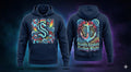 Seattle Kraken Grateful Dead Hoodie - Tie-Dye Dancing Bear Hockey Night Sweatshirt - LeagueLockerGear