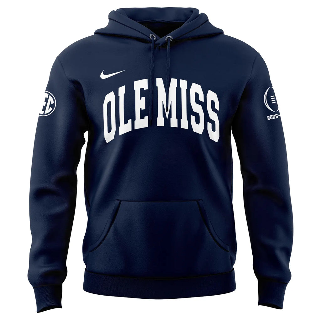 Ole Miss Rebels College Football Playoff Hoodie - 2025-2026 Season Fan Pullover Sweatshirt - LeagueLockerGear