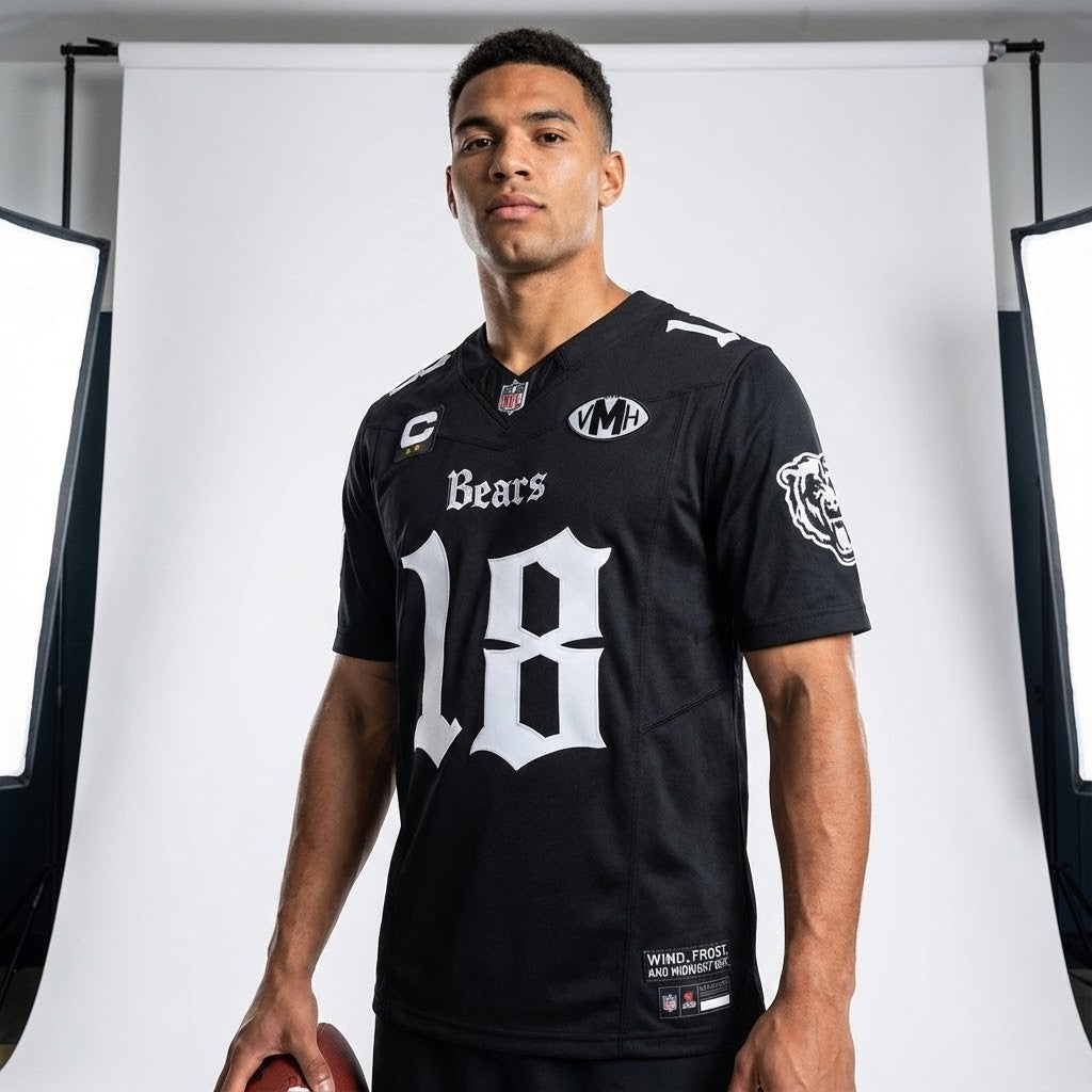 Custom Chicago Bears NFL Black Jersey - Football Uniform - LeagueLockerGear
