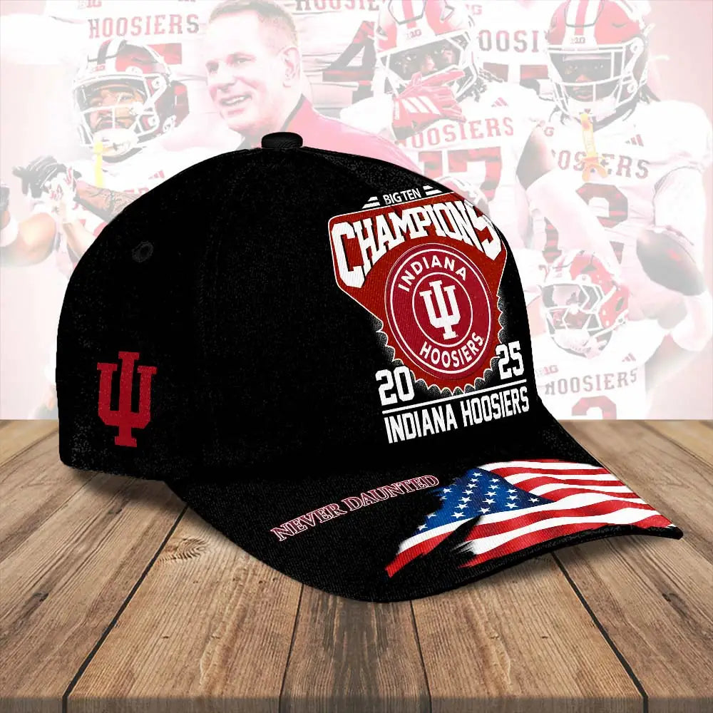 Indiana Hoosiers Big Ten Champions Cap - 2025 Big Ten Champions - LeagueLockerGear