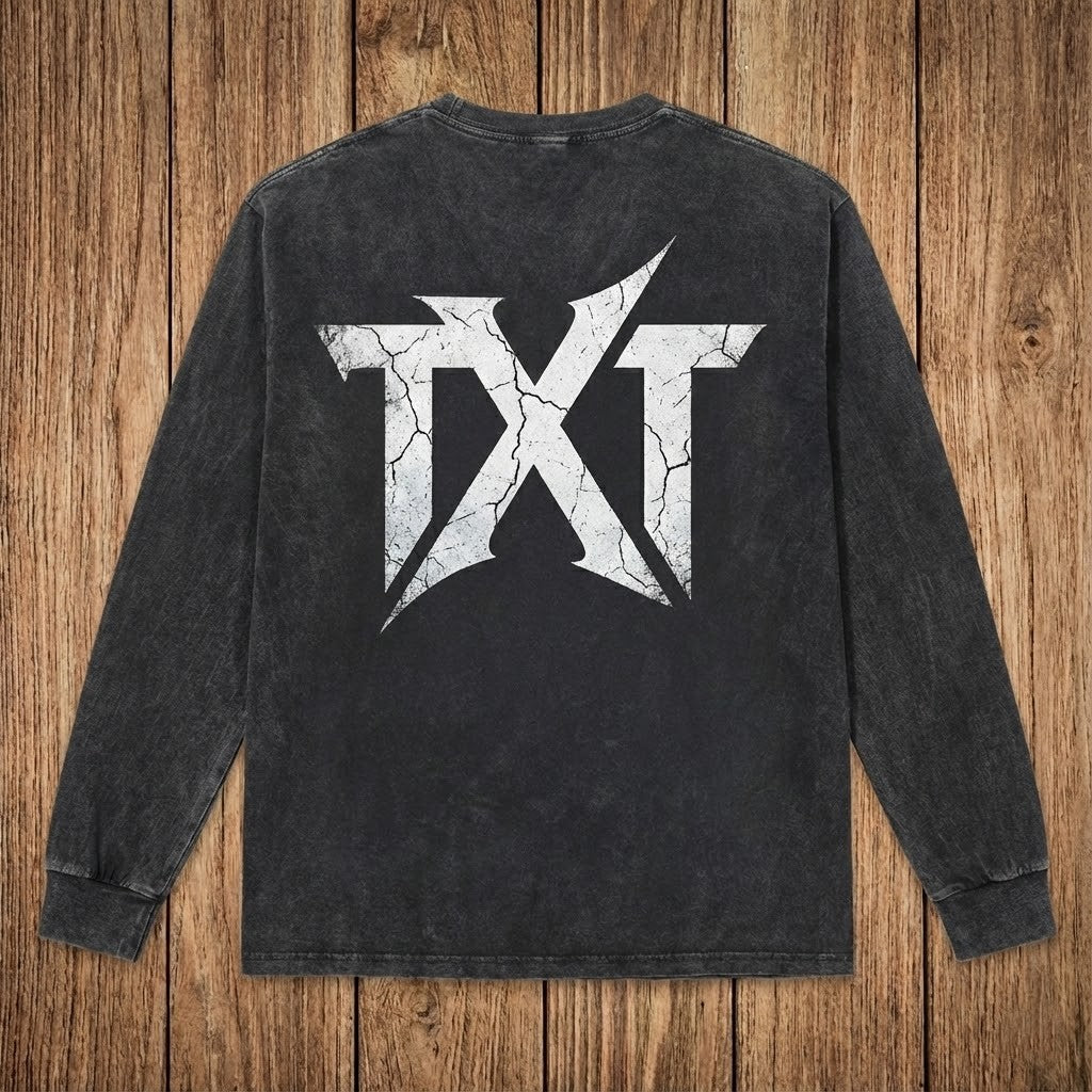 Tomorrow X Together Act Tomorrow Tour Shirt - Vintage Washed Long Sleeve with US Tour 2025 Dates - LeagueLockerGear