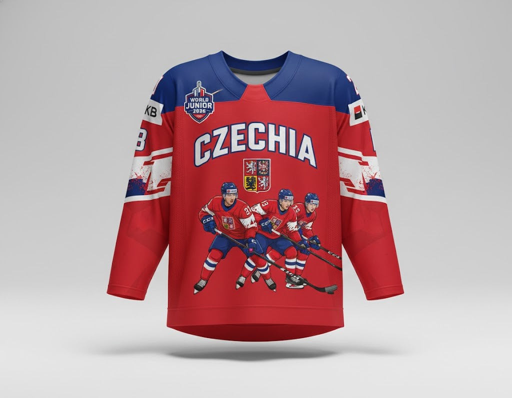 Czechia World Junior 2026 Hockey Jersey - LeagueLockerGear