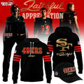 San Francisco 49ers Faithful Appreciation Combo Hoodie and Jogger and Cap - LeagueLockerGear