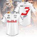 Max Verstappen Oracle Red Bull Racing Baseball Jersey Number 33 - LeagueLockerGear