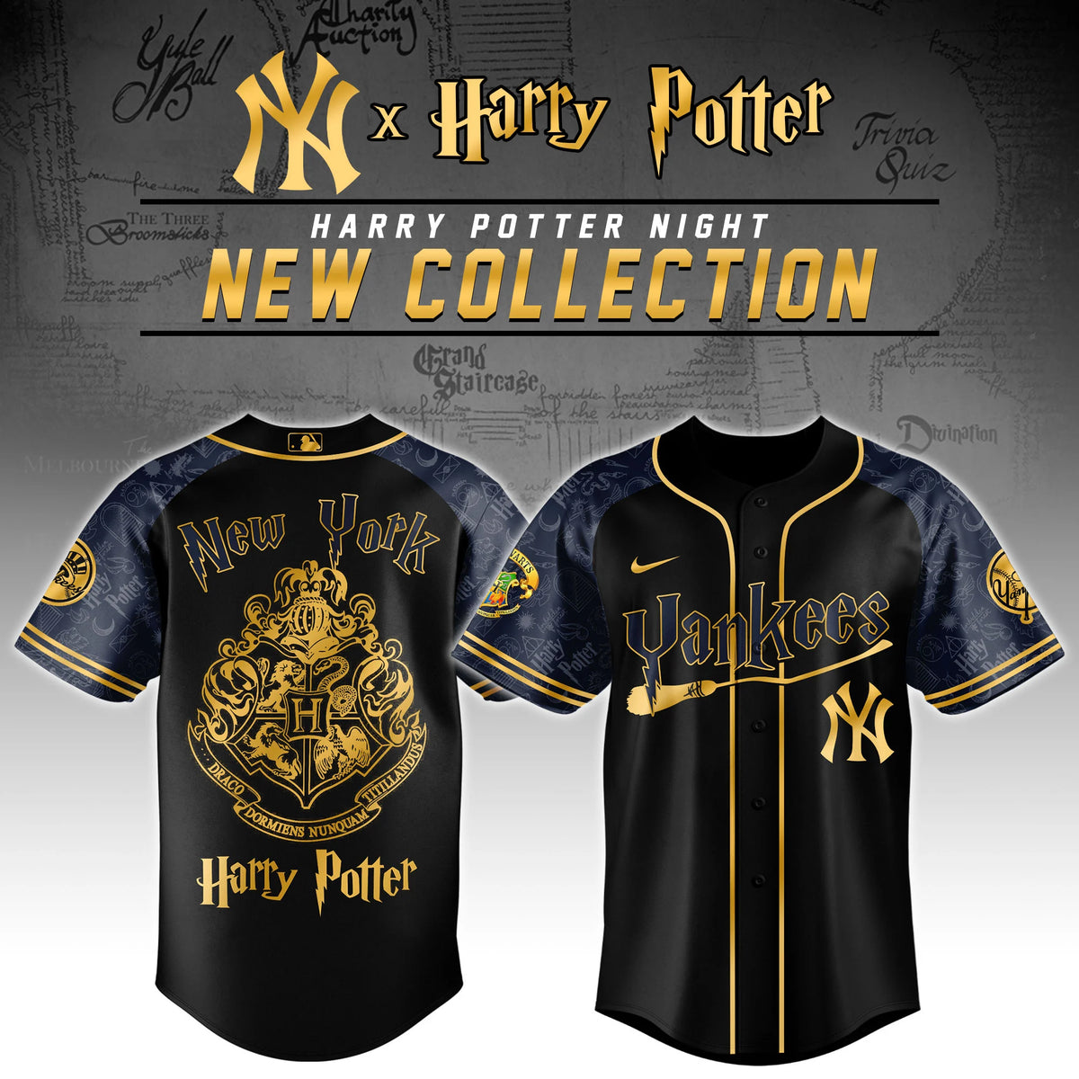 New York Yankees Harry Potter Jersey Harry Potter Night - LeagueLockerGear