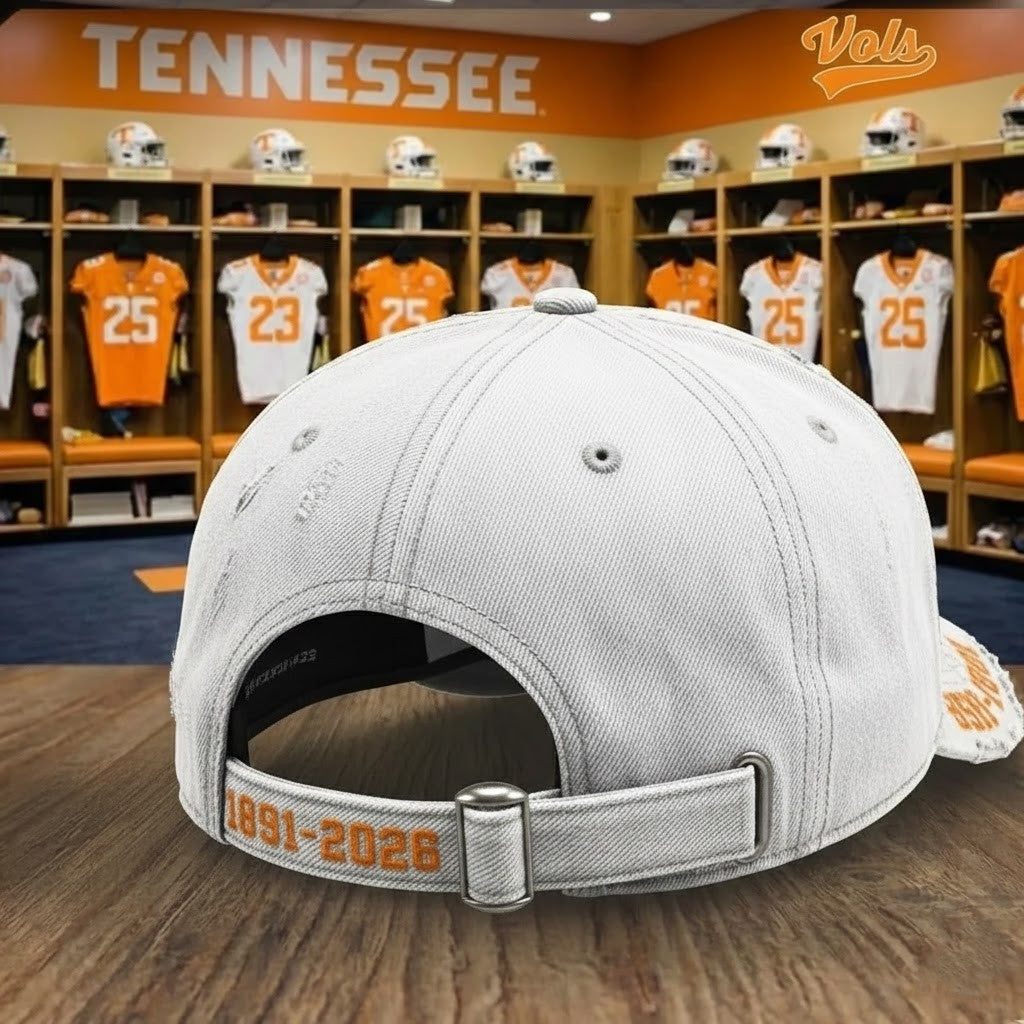 Tennessee Volunteers 135th Anniversary 1891-2026 Distressed Hat - LeagueLockerGear