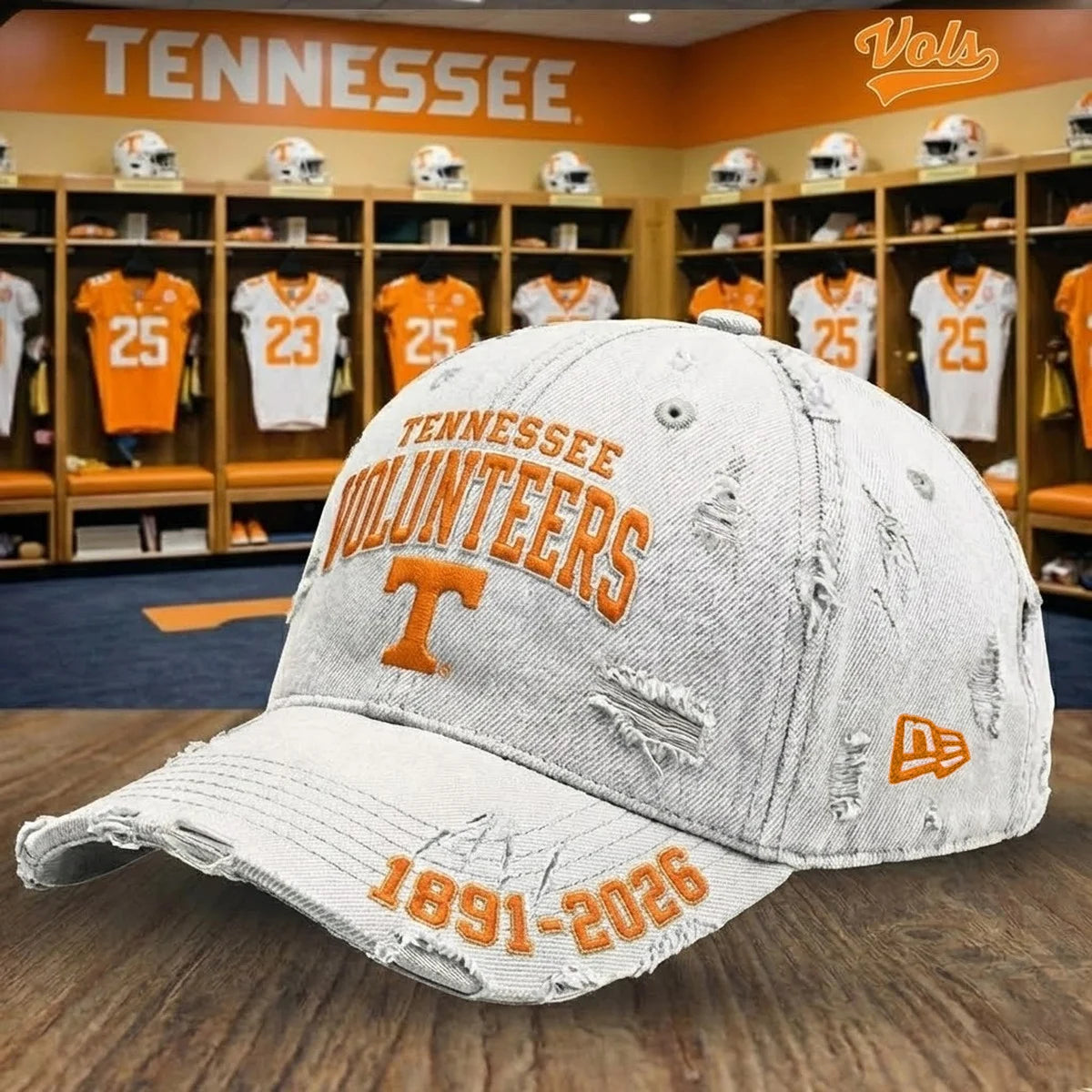 Tennessee Volunteers 135th Anniversary 1891-2026 Distressed Hat - LeagueLockerGear
