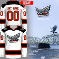 Trenton Ironhawks ECHL Custom Name and Number Hockey Jersey - LeagueLockerGear