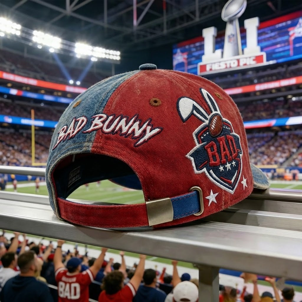 Bad Bunny Super Bowl 2026 Baseball Cap - LeagueLockerGear