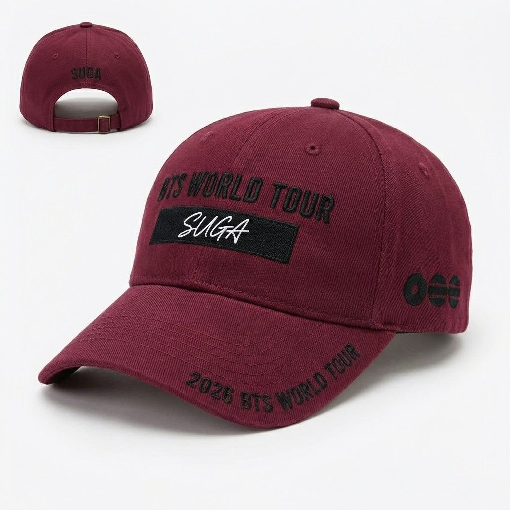BTS SUGA 2026 World Tour Baseball Cap - LeagueLockerGear