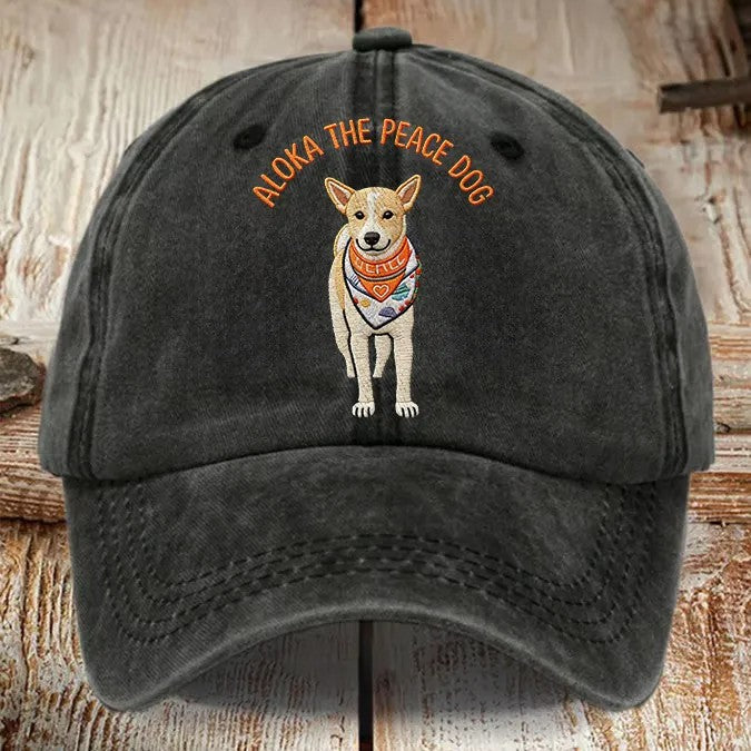 Aloka The Peace Dog Embroidered Dad Hat - LeagueLockerGear