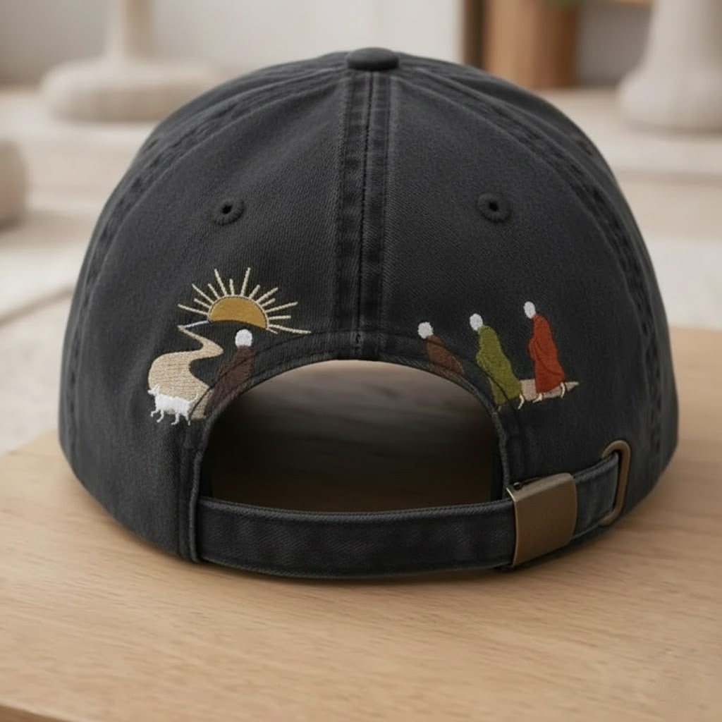 Buddhist Monks Walk for Peace Embroidered Hat - LeagueLockerGear