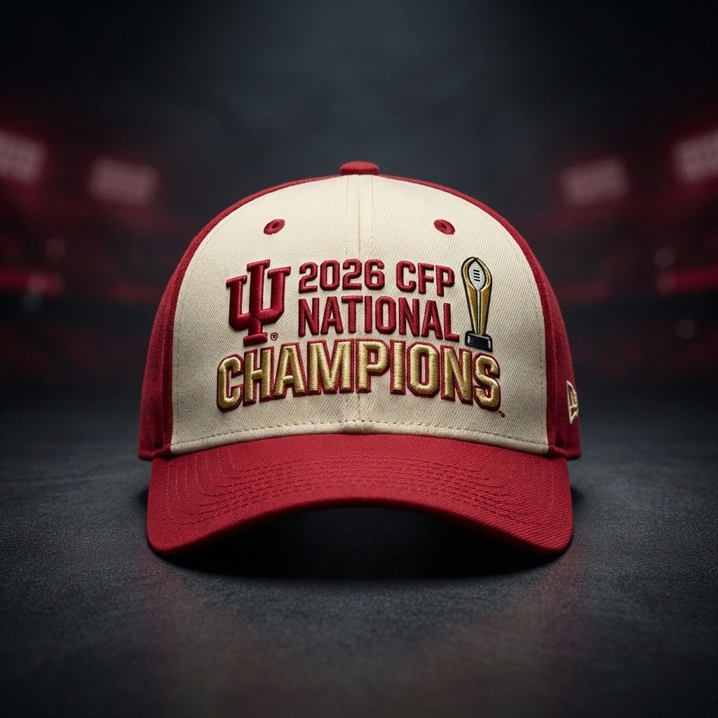 Indiana Hoosiers 2026 CFP National Champions Cap - LeagueLockerGear