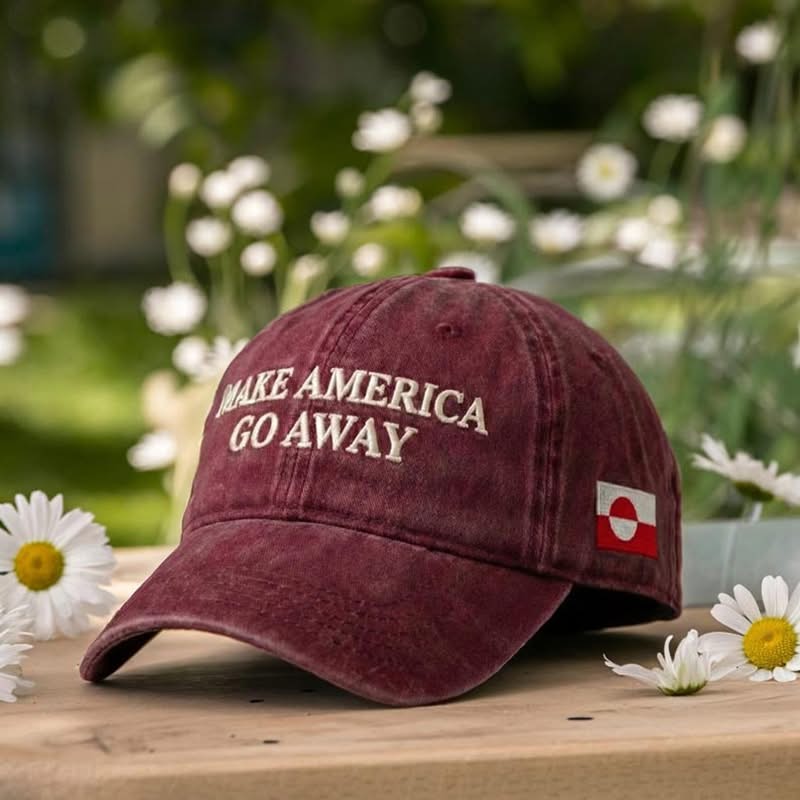 Make America Go Away Greenland Flag Baseball Cap - LeagueLockerGear