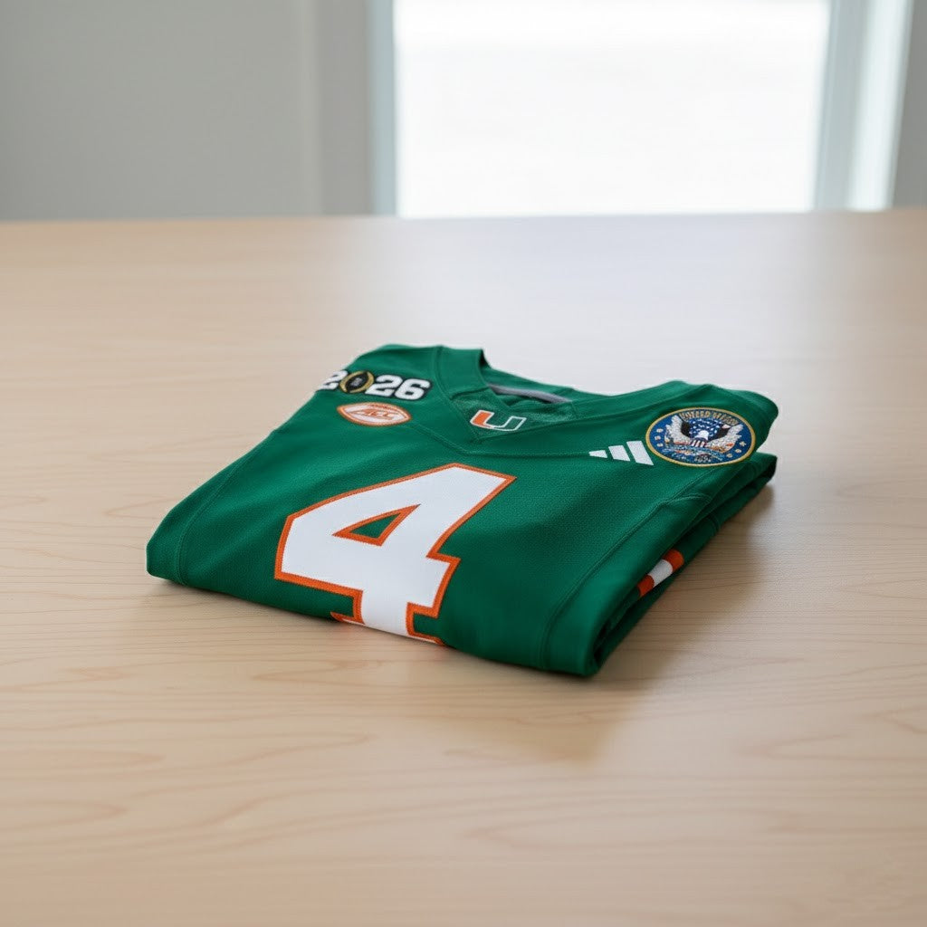 Miami Hurricanes Bain Jr. #4 2026 250th Anniversary Football Jersey - LeagueLockerGear