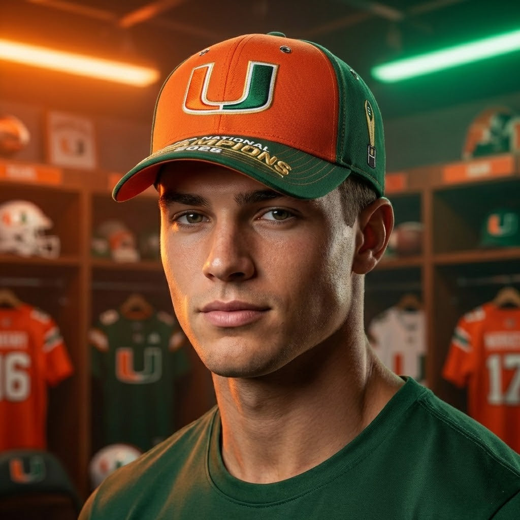Miami Hurricanes CFP National Champions 2026 Cap Hat - LeagueLockerGear