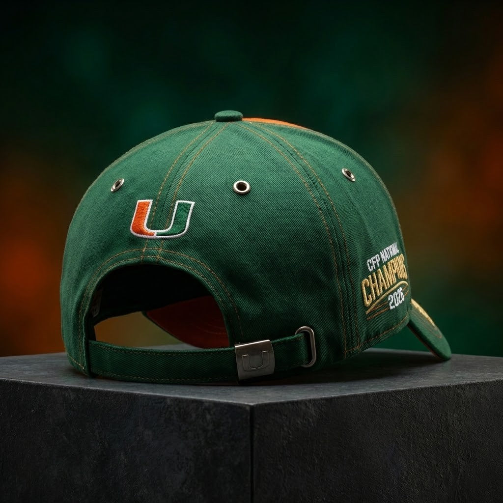 Miami Hurricanes CFP National Champions 2026 Cap Hat - LeagueLockerGear