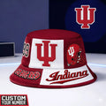 Indiana Hoosiers Go Big Red Custom Number Bucket Hat - LeagueLockerGear