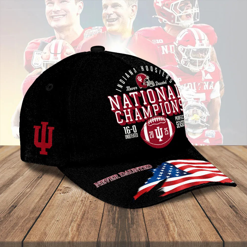 Indiana Hoosiers National Champions Undefeated Perfect Season Cap - LeagueLockerGear