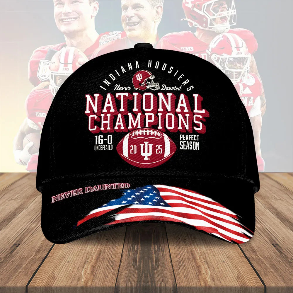 Indiana Hoosiers National Champions Undefeated Perfect Season Cap - LeagueLockerGear