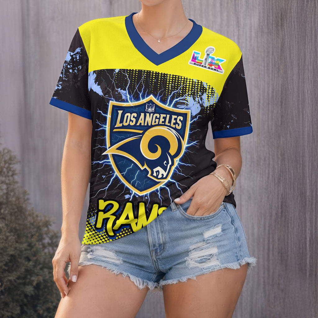 Los Angeles Rams Super Bowl LIX Rams House Football Jersey - LeagueLockerGear