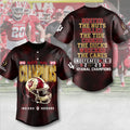 Indiana Hoosiers 2025 National Champions Undefeated Baseball Jersey - LeagueLockerGear