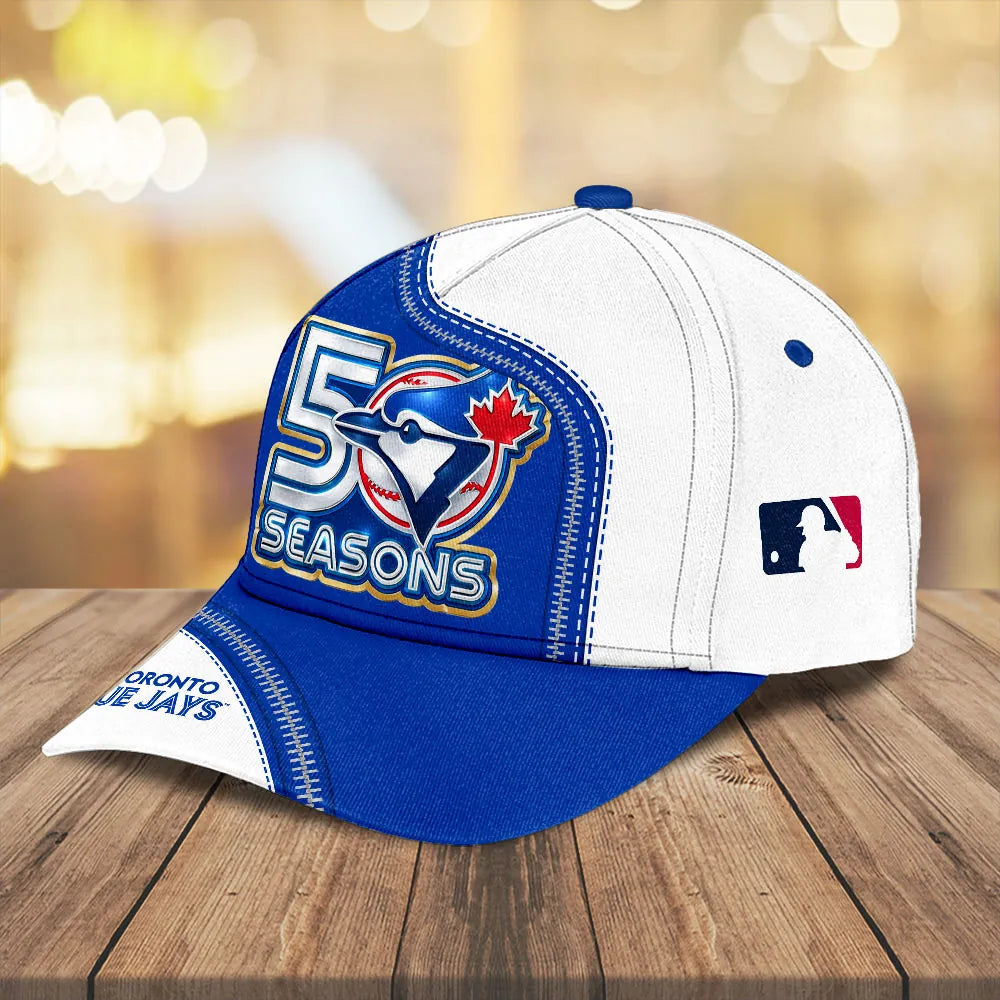 Toronto Blue Jays 50 Seasons Baseball Cap - LeagueLockerGear