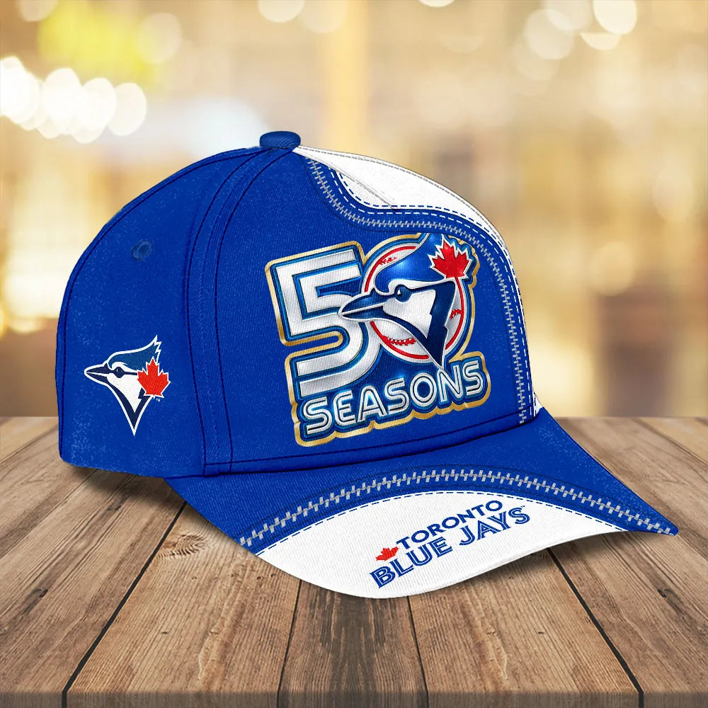 Toronto Blue Jays 50 Seasons Baseball Cap - LeagueLockerGear