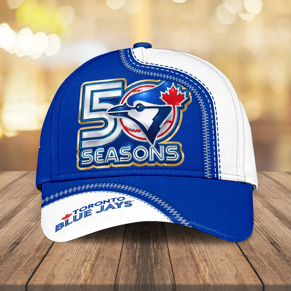 Toronto Blue Jays 50 Seasons Baseball Cap - LeagueLockerGear