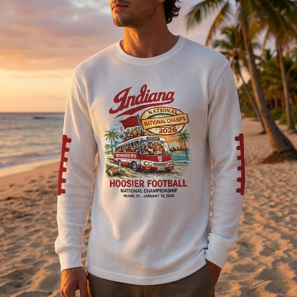 Indiana Hoosiers Football National Champs 2026 Long Sleeve Shirt - LeagueLockerGear