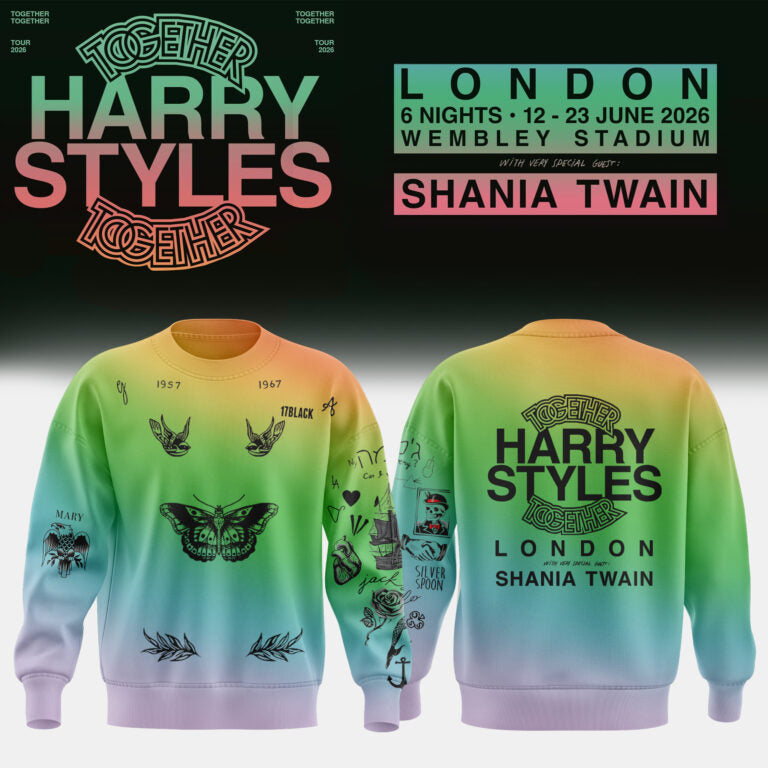 Harry Styles Together Tour 2026 London Shania Twain Sweatshirt - LeagueLockerGear