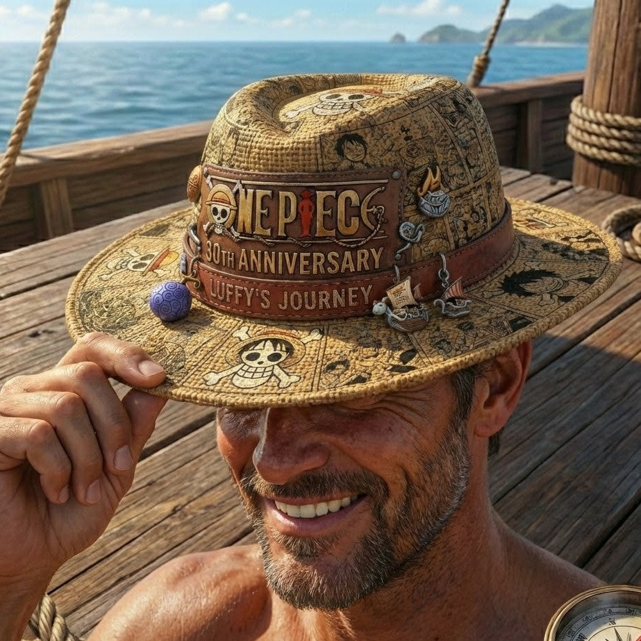 One Piece 30th Anniversary Luffy's Journey Straw Hat - LeagueLockerGear