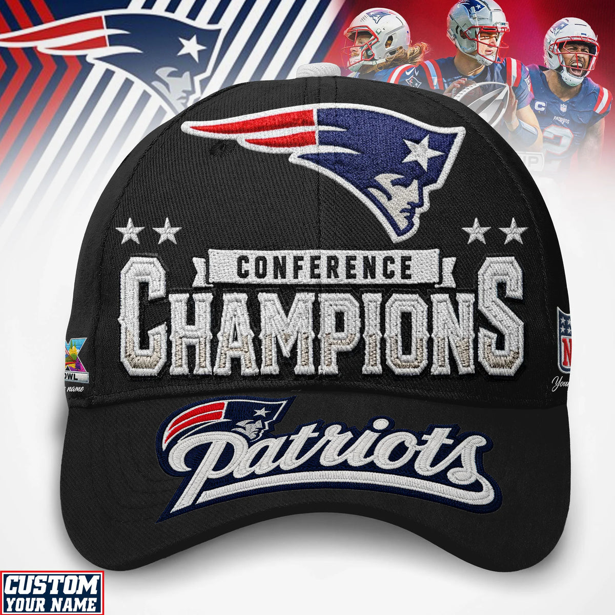 New England Patriots Conference Champions Cap - LeagueLockerGear